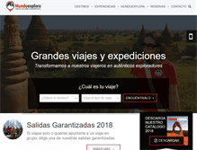 Tablet Screenshot of mundoexplora.com